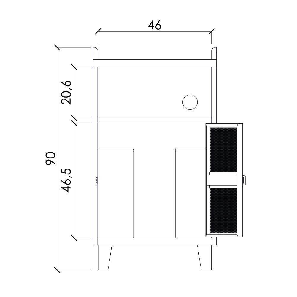 Rack Vinilo Folk Verde Menta