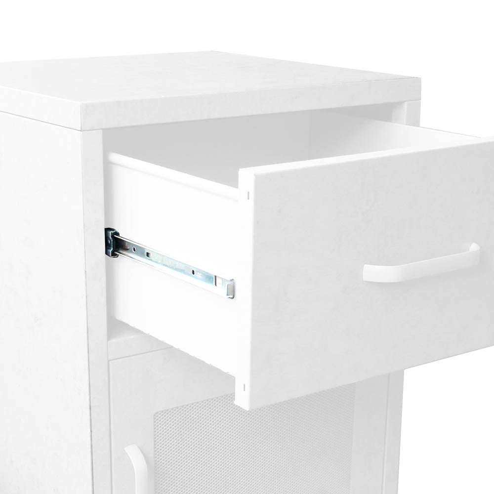 Mesa Lateral Lite Folk Blanco mate