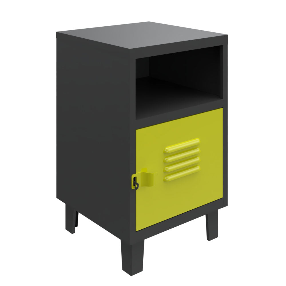 Velador Classic Bicolor Cuerpo Negro Puerta Amarilla