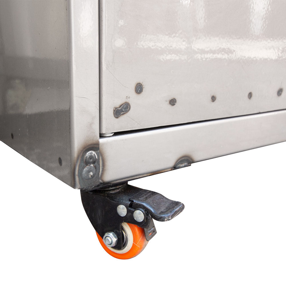 Mesa Parrillera Rock Wood Acero lacado