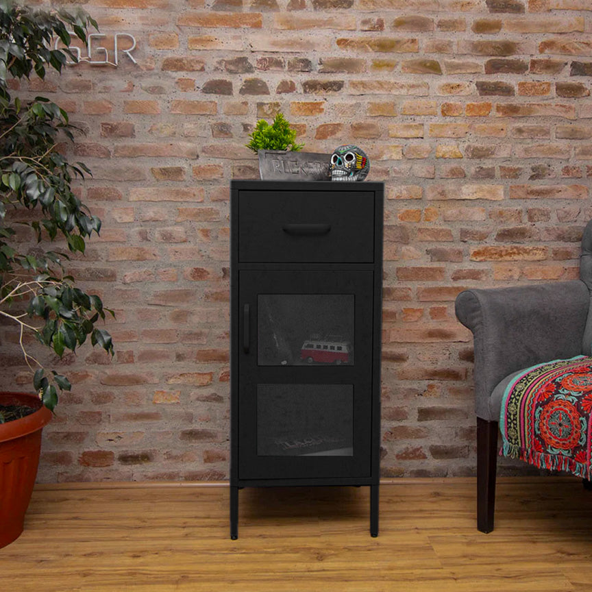 Mesa Lateral Lite Folk Negro mate