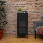 Mesa Lateral Lite Folk Negro mate