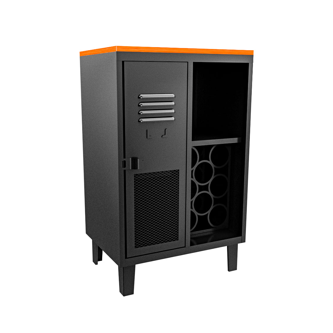 Bar Rock Wood 2C I Negro Mate - Rockers