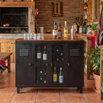 Bar Rock Wood 4C Negro Mate