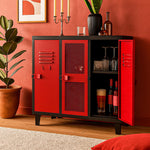 Bar Rock Bicolor Cuerpo Negro Puertas Rojas