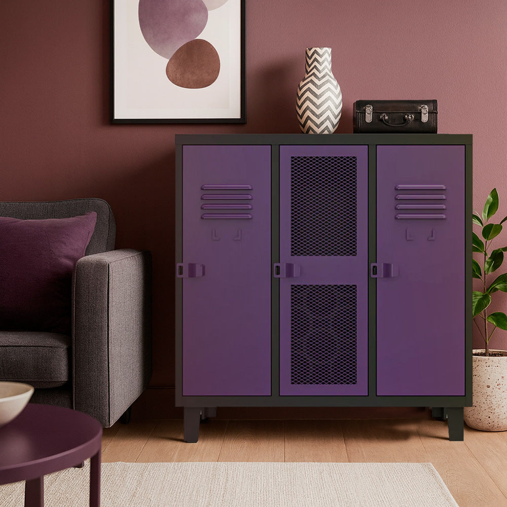 Bar Rock Bicolor Cuerpo Negro Puertas Violeta