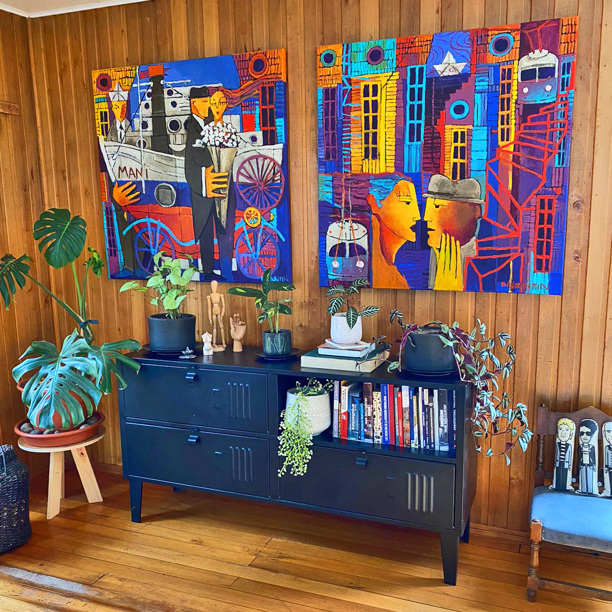 Rack TV Classic Negro Mate - Rockers