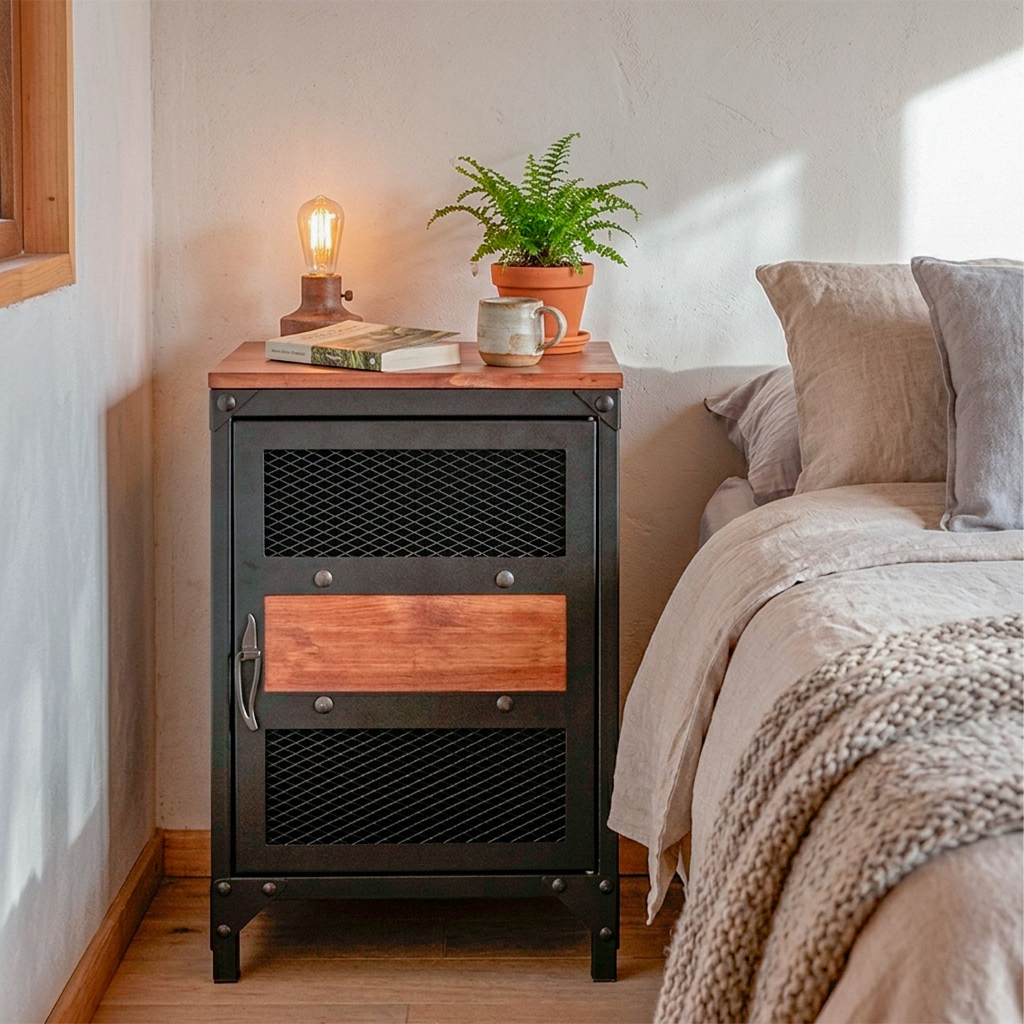 Velador Roots Negro Mate